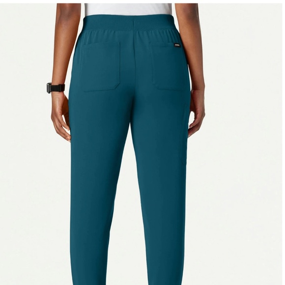 Jaanuu Silex Knit-Waist Scrub Jogger - Caribbean Blue - Picture 2 of 3